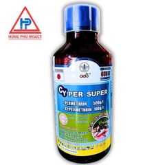 THUỐC DIỆT MUỖI KHÁNG THUỐC CYPER SUPER600EC 1LÍT Công dụng: diệt muỗi, côn trùng gián, kiến, ruồi, sâu, rầy, rệp, mọt