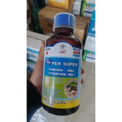 THUỐC DIỆT MUỖI KHÁNG THUỐC CYPER SUPER600EC 1LÍT Công dụng: diệt muỗi, côn trùng gián, kiến, ruồi, sâu, rầy, rệp, mọt