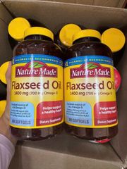 Dầu Hạt Lanh NATURE MADE 300 viên - Hỗ Trợ Tim Mạch, Cải Thiện Sáng Mắt và Giảm Mỏi Mắt, Chính Hãng Nguyên Chất