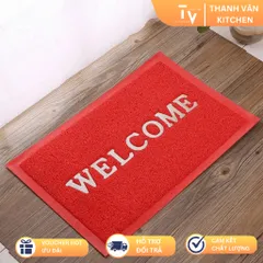 Thảm Nhựa Welcome Chào Mừng - Thảm Trang Trí Nhà Cửa Độc Đáo Cho Không Gian Bếp Thêm Sang Trọng (TV68-1)