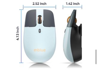 Chuột không dây công thái học MEIZU mblue M203, sạc Type-C, thiết kế dạng treo
