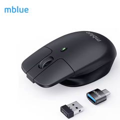 Chuột không dây công thái học MEIZU mblue M203, sạc Type-C, thiết kế dạng treo