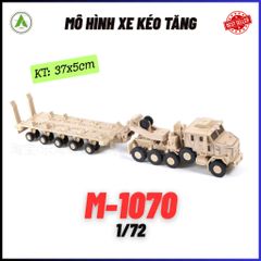Đồ Chơi Mô Hình Xe Chở Tăng M-1070 Màu Vàng 1/72 Lắp Ráp Decor Trưng Bày