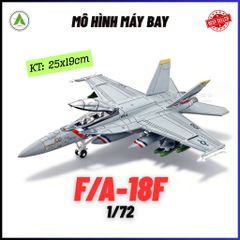 Đồ Chơi Mô Hình Máy Bay Chiến Đấu F/A-18F (MÀU 2) Lắp Ráp Decor Trưng Bày