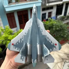 Mô Hình Máy Bay Quân Sự SU-57 Kim Loại 1/72 Decor Trưng Bày