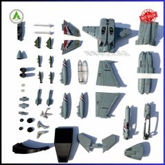 Đồ Chơi Mô Hình Máy Bay Chiến Đấu F/A-18F (MÀU 2) Lắp Ráp Decor Trưng Bày