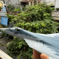 Mô Hình Máy Bay Quân Sự SU-57 Kim Loại 1/72 Decor Trưng Bày