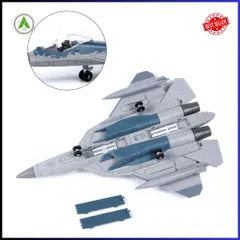 Đồ Chơi Mô Hình Máy Bay Chiến Đấu SU-57S Lắp Ráp Decor Trưng Bày