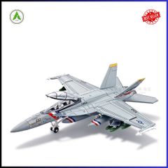 Đồ Chơi Mô Hình Máy Bay Chiến Đấu F/A-18F (MÀU 2) Lắp Ráp Decor Trưng Bày