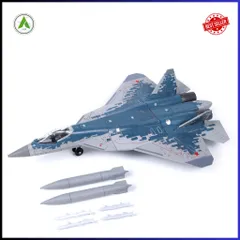 Đồ Chơi Mô Hình Máy Bay Chiến Đấu SU-57S Lắp Ráp Decor Trưng Bày