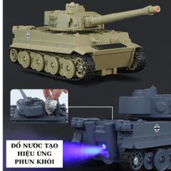 (SỈ/LẺ) Mô Hình Xe Tăng Chiến Đấu Kim Loại TIGER MÀU VÀNG TL 1/32 Decor Trang Trí