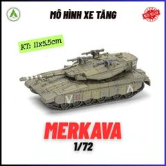 Đồ Chơi Mô Hình Xe Tăng Chiến Đấu MERKAVA Lắp Ráp Decor Trưng Bày