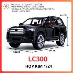 Mô Hình Oto Kim Loại Toiota Lend Cruixer LC300 1/24 Chất Lượng Cao Decor Trưng Bày - Model LC300