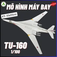 Đồ Chơi Mô Hình Máy Bay Chiến Đấu TU-160 Lắp Ráp Decor Trưng Bày