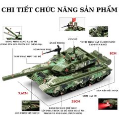 (SỈ/LẺ) Mô Hình Xe Tăng Chiến Đấu Kim Loại TYPE-99 (T-99) TL 1/36 Decor Trang Trí