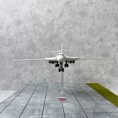 Mô Hình Máy Bay Chiến Đấu Kim Loại TU-160 TL 1/200 Decor Trưng Bày