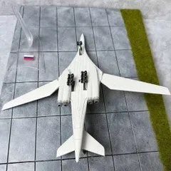 Mô Hình Máy Bay Chiến Đấu Kim Loại TU-160 TL 1/200 Decor Trưng Bày