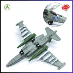Đồ Chơi Mô Hình Máy Bay Chiến Đấu SU-25 (Màu 2) Lắp Ráp Decor Trưng Bày