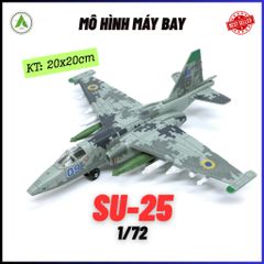 Đồ Chơi Mô Hình Máy Bay Chiến Đấu SU-25 (Màu 1) Tỉ lệ 1/72 Lắp Ráp Decor Trưng Bày