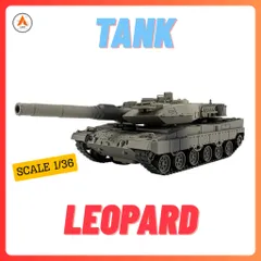 (SỈ/LẺ) Mô Hình Xe Tăng Chiến Đấu Kim Loại LEOPARD TL 1/36 Decor Trang Trí