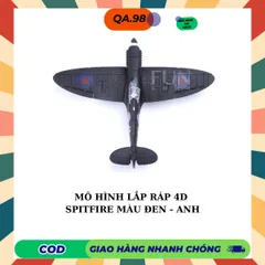 Mô hình Máy Bay Chiến Đấu 4D (ĐỘ KHÓ CAO) Máy Bay Thế Chiến 2 Lắp Ráp Decor Trưng Bày