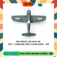 Mô hình Máy Bay Chiến Đấu 4D (ĐỘ KHÓ CAO) Máy Bay Thế Chiến 2 Lắp Ráp Decor Trưng Bày