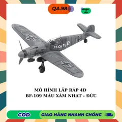 Mô hình Máy Bay Chiến Đấu 4D (ĐỘ KHÓ CAO) Máy Bay Thế Chiến 2 Lắp Ráp Decor Trưng Bày
