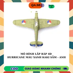 Mô hình Máy Bay Chiến Đấu 4D (ĐỘ KHÓ CAO) Máy Bay Thế Chiến 2 Lắp Ráp Decor Trưng Bày