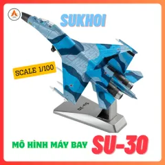Mô Hình Máy Bay Chiến Đấu Kim Loại SU-30 TL 1/100 Decor Trưng Bày