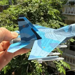 Mô Hình Máy Bay Chiến Đấu Kim Loại SU-30 TL 1/100 Decor Trưng Bày