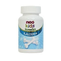 Viên Nhai Gummies Canxi Neo Kids  - Kẹo canxi cho bé vị sữa chua bổ sung Canxi, D3, Vitamin K2 MK7 cho trẻ