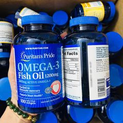 Dầu cá Puritan's Pride Omega-3 Fish Oil 1200mg USA 100 viên