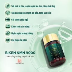 BIKEN NMN 9000 - Viên uống trường thọ và trẻ hóa Nhật Bản