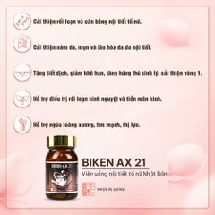 Biken AX 21 - Viên uống nội tiết tố nữ Nhật Bản