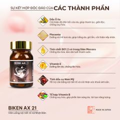 Biken AX 21 - Viên uống nội tiết tố nữ Nhật Bản