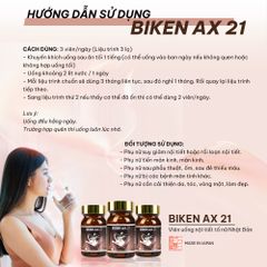 Biken AX 21 - Viên uống nội tiết tố nữ Nhật Bản