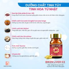 Biken Liver EX - Viên uống hỗ trợ giải độc và phục hồi chức năng gan Nhật Bản 641560