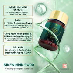 BIKEN NMN 9000 - Viên uống trường thọ và trẻ hóa Nhật Bản