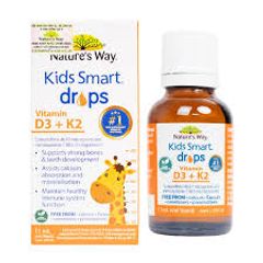 Nature’s Way Kids Smart Drops Vitamin D3K2 Thế Hệ Mới Cho Bé (Hộp 11ml)