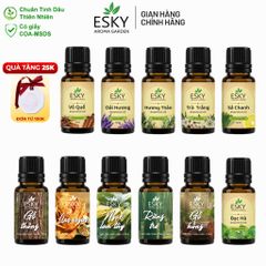 Tinh Dầu Nguyên Chất ESKY AROMA GARDEN Xông Phòng, Thư Giãn, Ngủ Ngon, Khử Mùi, Đuổi Muỗi 10ml (Nắp Vặn)