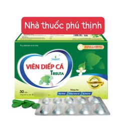 Viên giấp cá trisuta hỗ trợ co búi trĩ - hộp 30 viên ( hàng mới, date mới)