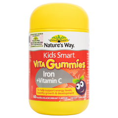 Nature’s Way Kids Smart Vita Gummies Iron + Vitamin C – Kẹo dẻo bổ sung sắt và vitamin C cho trẻ