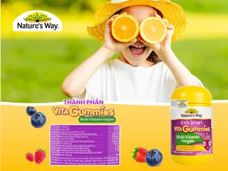 Nature's Way Kids Smart Vita Gummies Multi-vitamin+Vegies - Kẹo Bổ sung Vitamin, hỗ trợ tăng cường sức khỏe