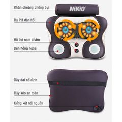 Máy massage cổ vai gáy Nikio NK-136AC - Xoa bóp lưng và hỗ trợ giảm đau hiệu quả