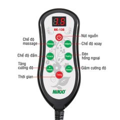 Máy massage cổ vai gáy Nikio NK-136AC - Xoa bóp lưng và hỗ trợ giảm đau hiệu quả