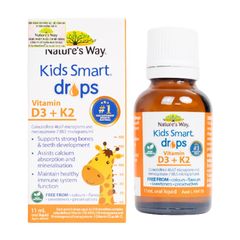 Nature's Way Kids Smart Drops Vitamin D3 + K2 (Hộp 11ml)