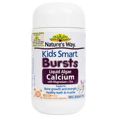 Nature's Way Kids Smart Bursts Calcium With Magnesium + Zinc+ D3K2 cho trẻ (Hộp 30v)