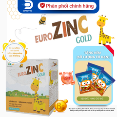(Chính hãng) Bổ Sung Kẽm, Hỗ Trợ Tăng Sức Đề Kháng [TPBVSK Euro ZinC Gold] - H/20 ống x 10ml