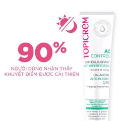 Topicrem AC Control Anti Blemish Care 40mL – Kem Dưỡng Da Mụn, Nhẹ Thoáng, Không Gây Bí Tắc