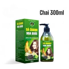 Dầu gội thảoo dượcc Sả Chanh Hoa Bưởi dùng cho Nam và Nữ-Hỗ trợ dưỡng tóc,giảm ngứa da đầu do gàu(Chai 300ml)